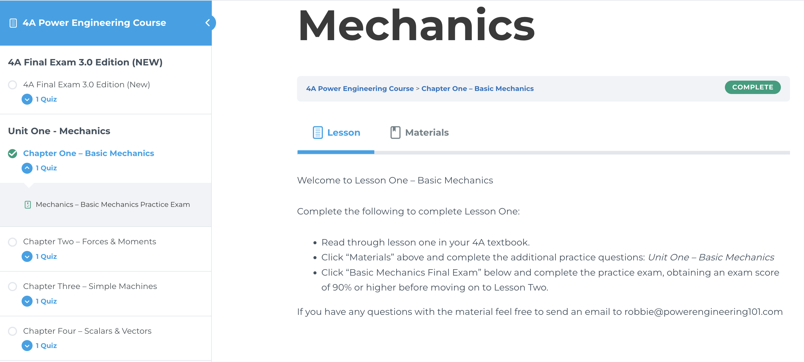 4A Power Engineering Multiple Choice Exam Practice Questions - Course Sample